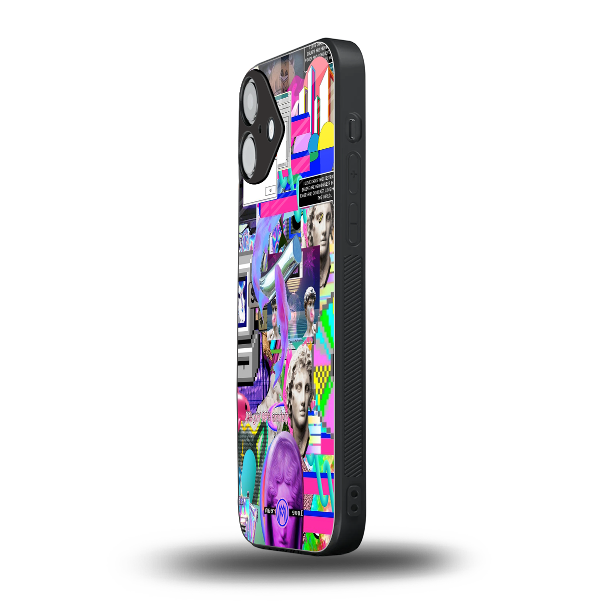 unbothered back phone cover | glass case for iphone 16 plus