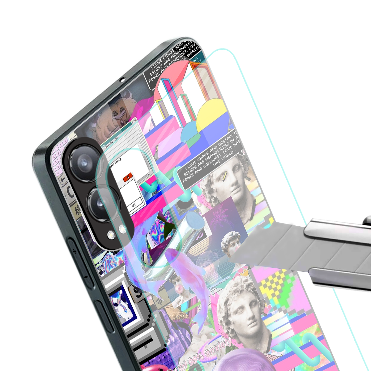unbothered back phone cover | glass case for oneplus nord ce 4 lite