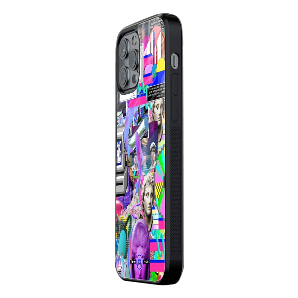 Slim Glass Back Phone Case for Multiple Brands โ iPhone, Samsung, Redmi, OnePlus, Oppo, Vivo