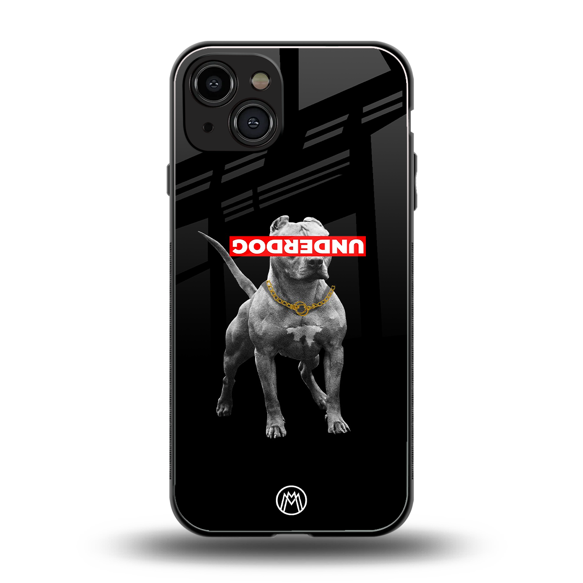 underdog back phone cover | glass case for iphone 15