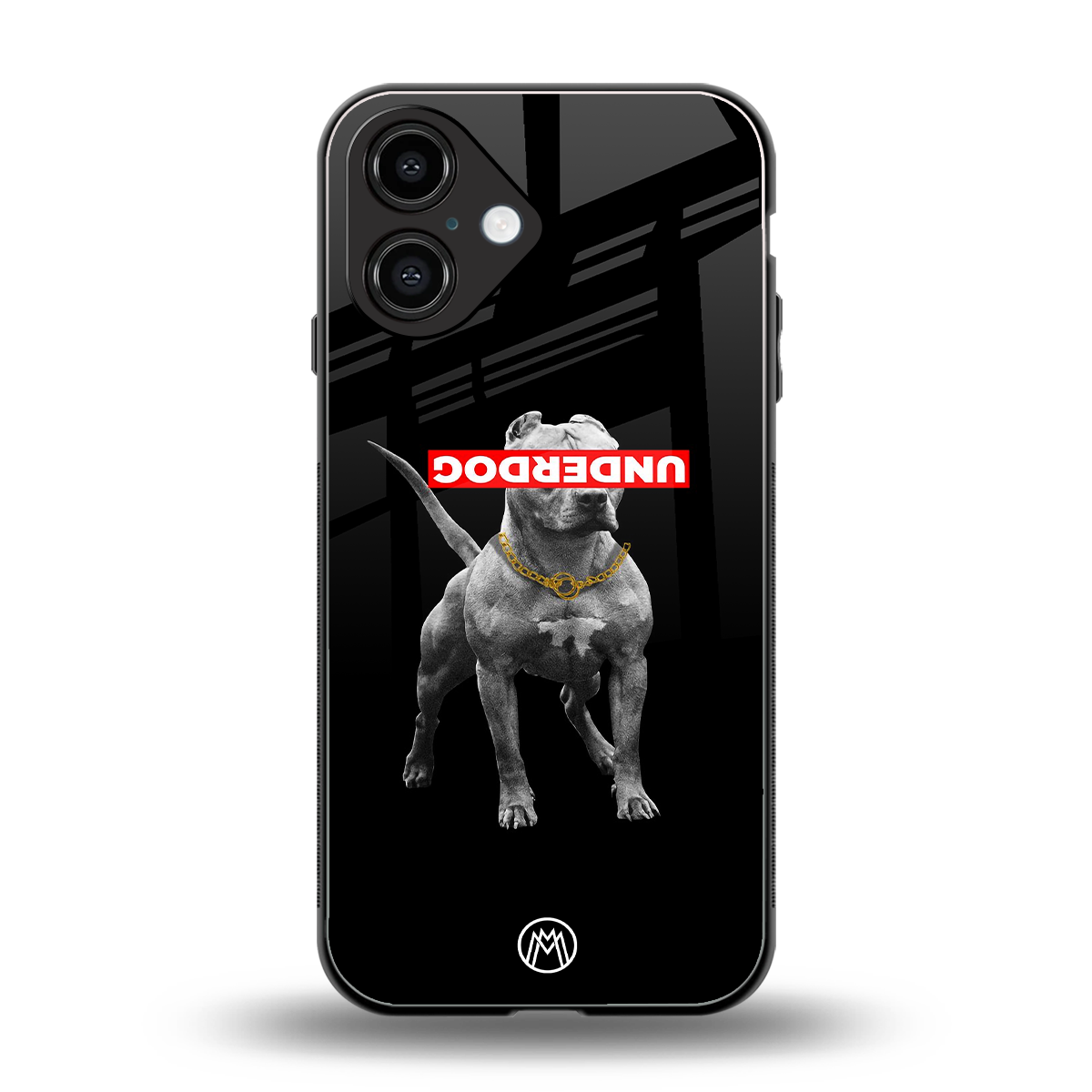 underdog back phone cover | glass case for iphone 16