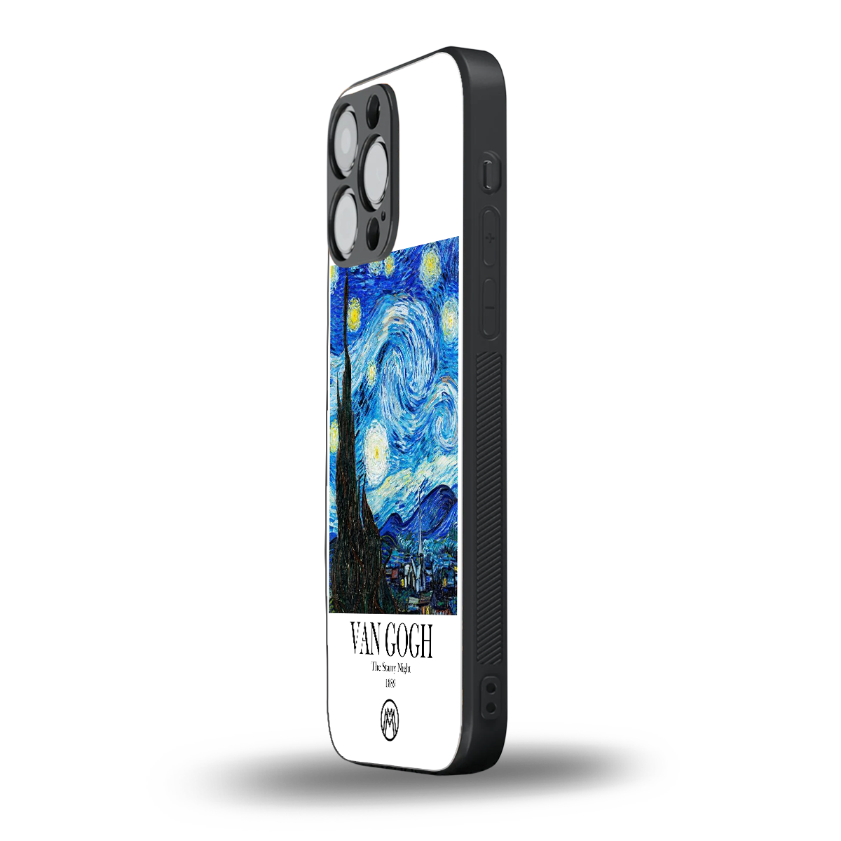 van gogh starry night back phone cover | glass case for iphone 16 pro max