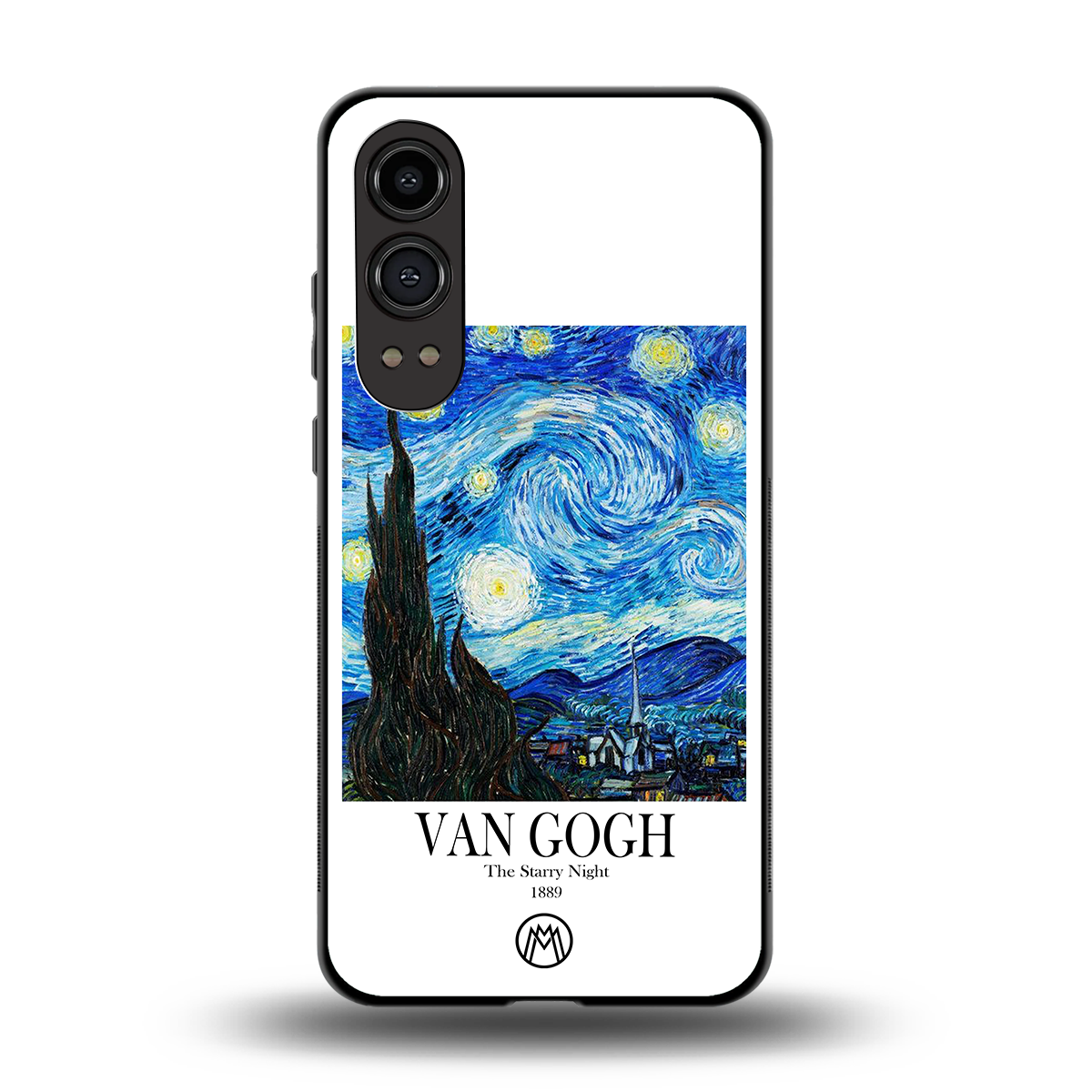 van gogh starry night back phone cover | glass case for oneplus nord ce 4 lite