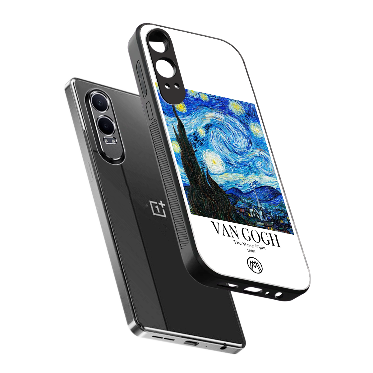 van gogh starry night back phone cover | glass case for oneplus nord ce 4 lite