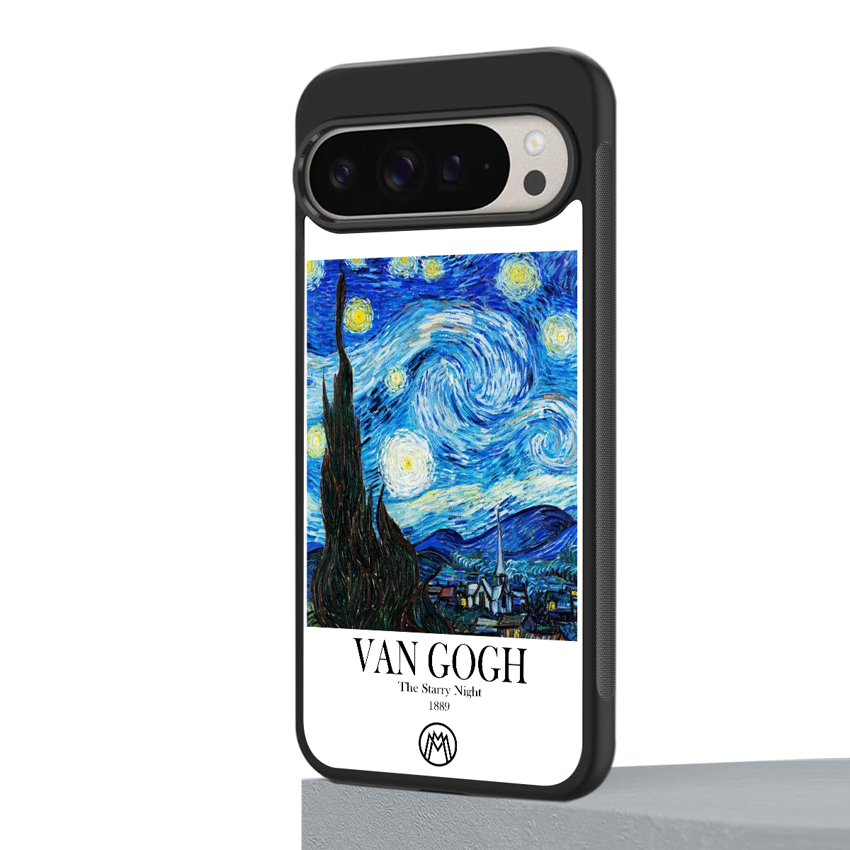 van gogh starry night back phone cover | glass case for google pixel 9 pro