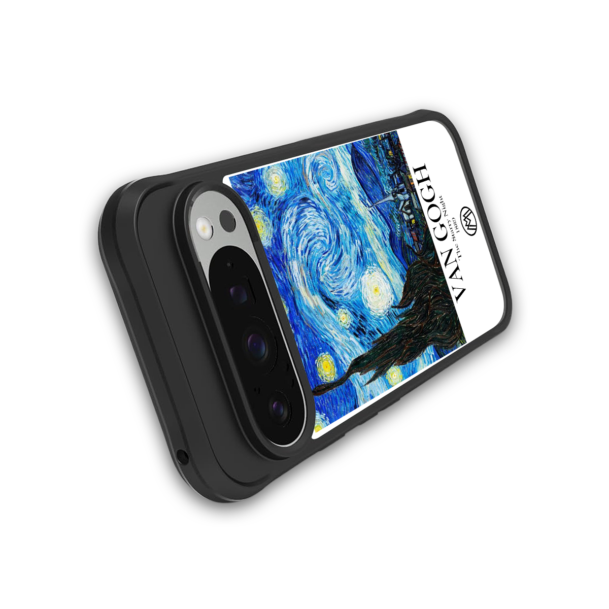 van gogh starry night back phone cover | glass case for google pixel 9 pro