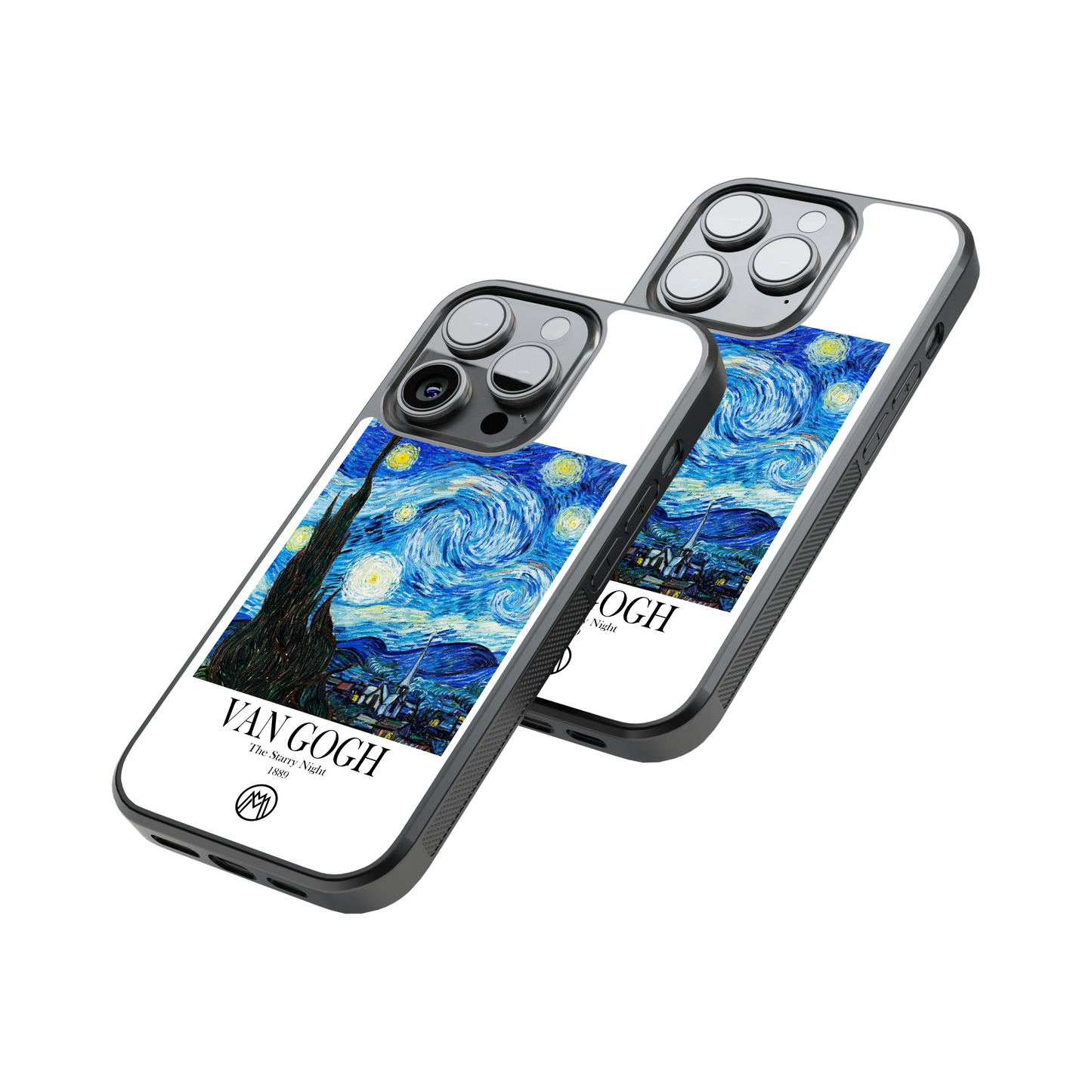 Protective Glass Back Phone Case Compatible with iPhone, Samsung, OnePlus, Pixel & More
