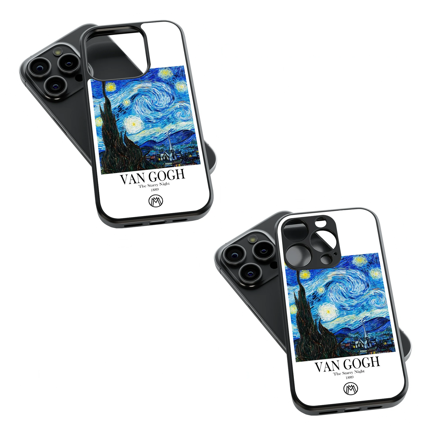 Trendy Glass Back Mobile Case for iPhone, Samsung, Redmi, OnePlus, Google Pixel, Motorola