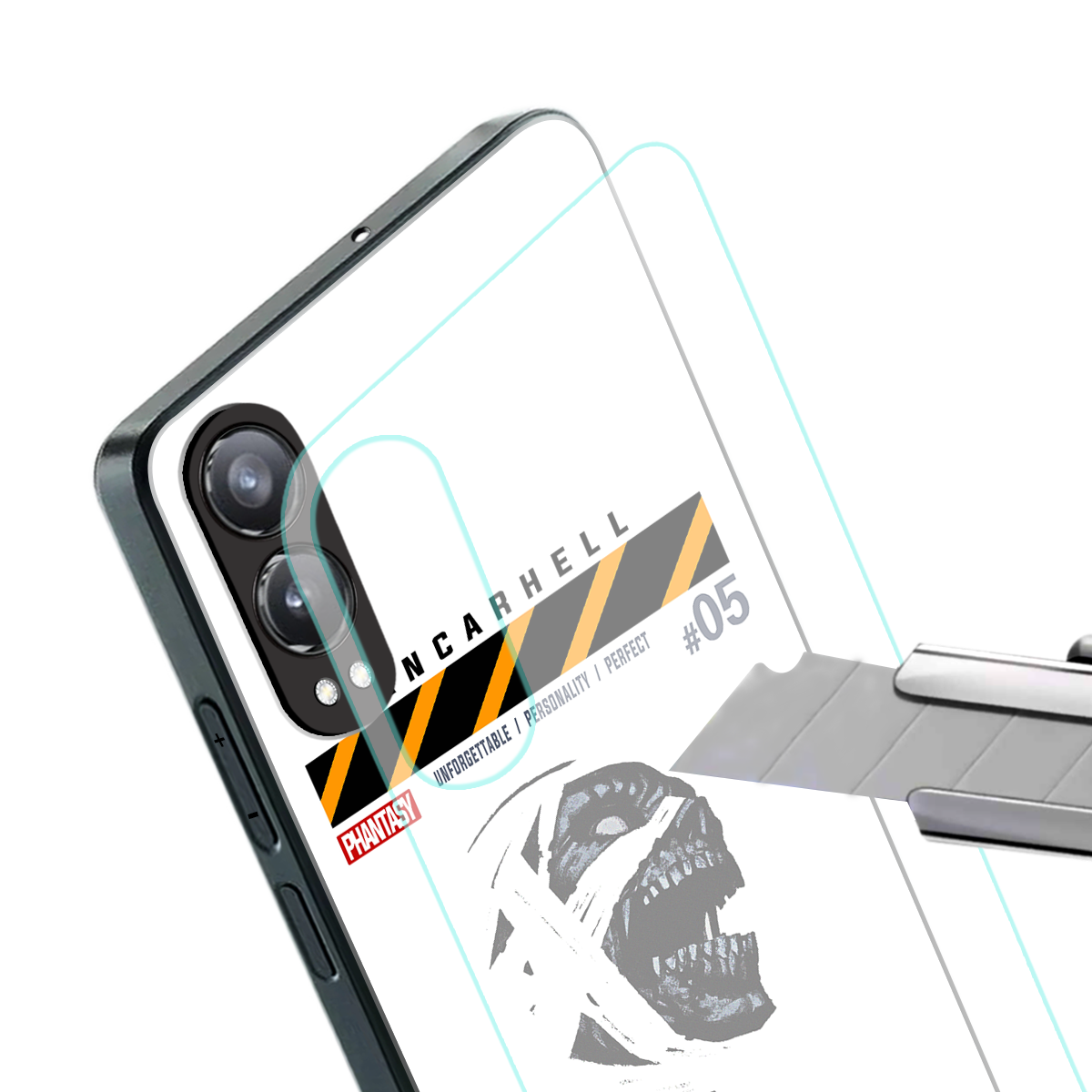 vancarhell phantasy back phone cover | glass case for oneplus nord ce 4 lite