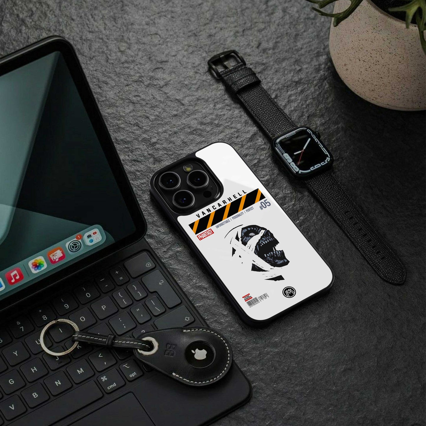 vancarhell phantasy back phone cover | glass case for iphone 14 pro