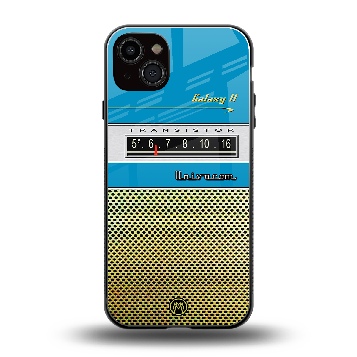 vintage radio back phone cover | glass case for iphone 14 plus