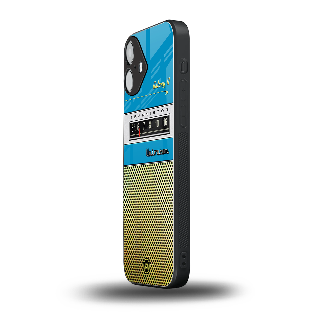 vintage radio back phone cover | glass case for iphone 16 plus