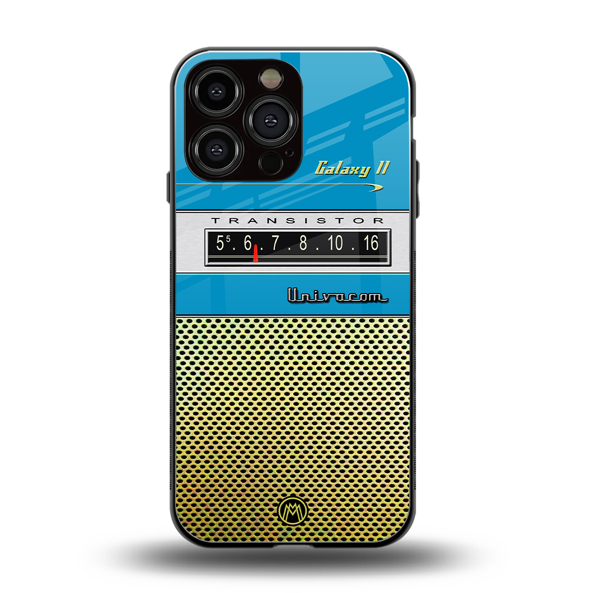vintage radio back phone cover | glass case for iphone 16 pro max