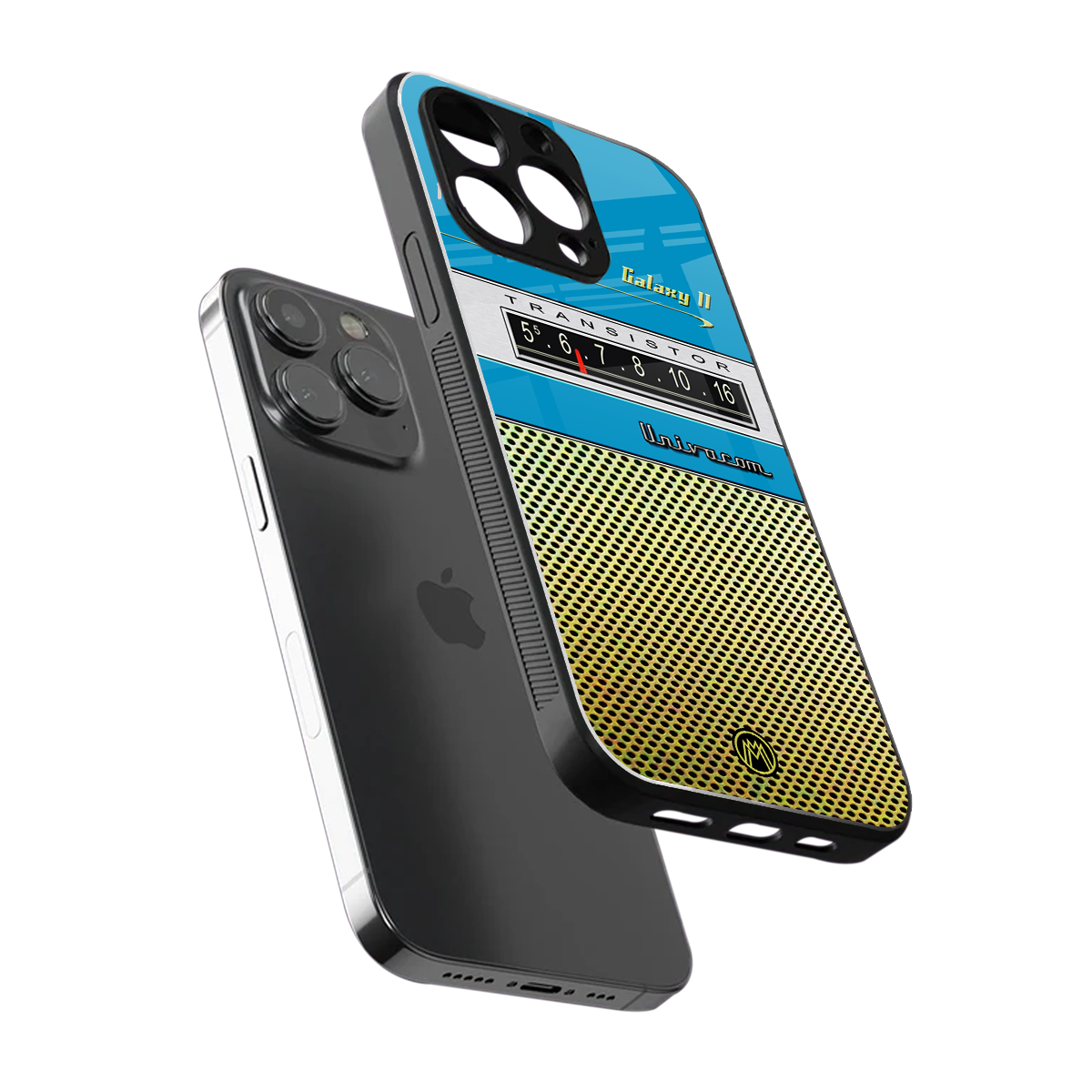 vintage radio back phone cover | glass case for iphone 16 pro max