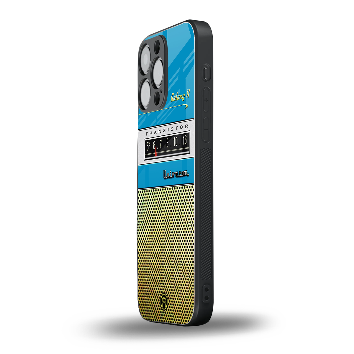 vintage radio back phone cover | glass case for iphone 16 pro max