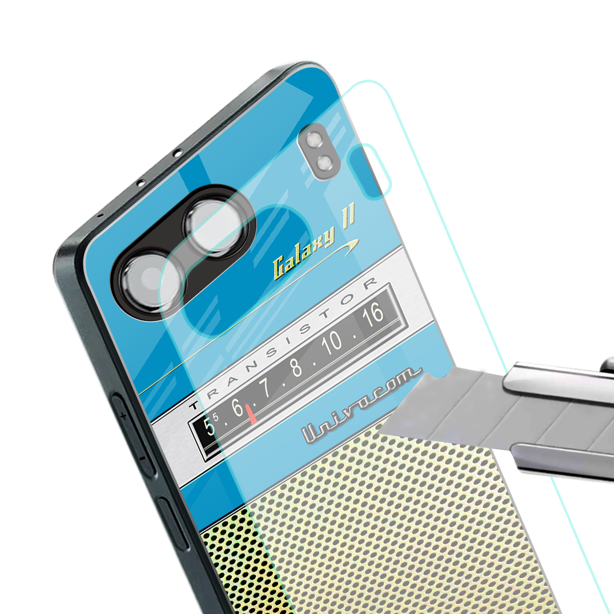vintage radio back phone cover | glass case for oneplus nord 4