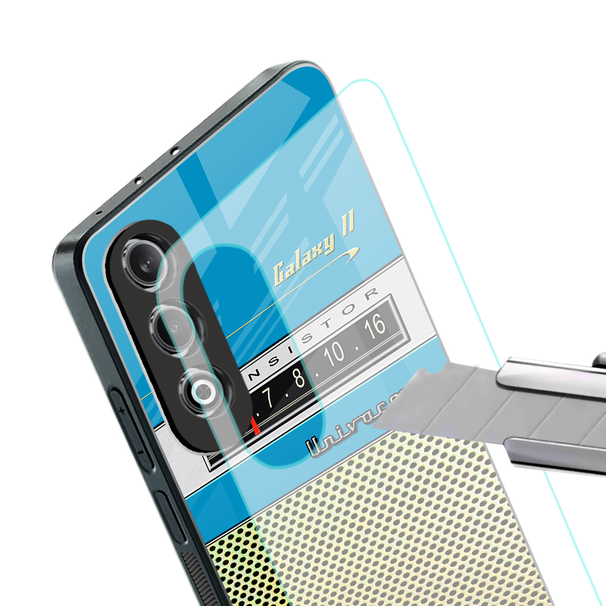 vintage radio back phone cover | glass case for oneplus nord ce 4