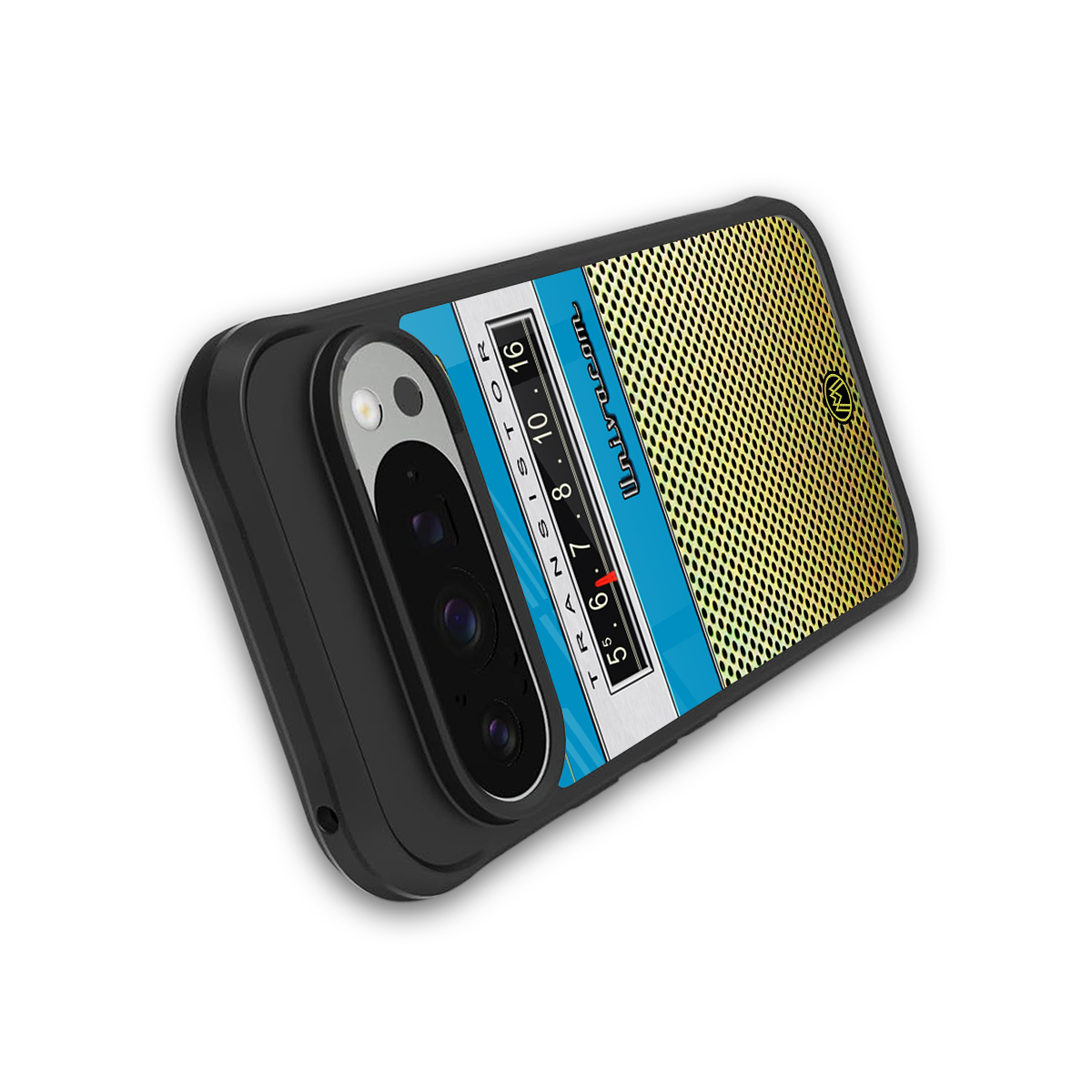 vintage radio back phone cover | glass case for google pixel 9 pro