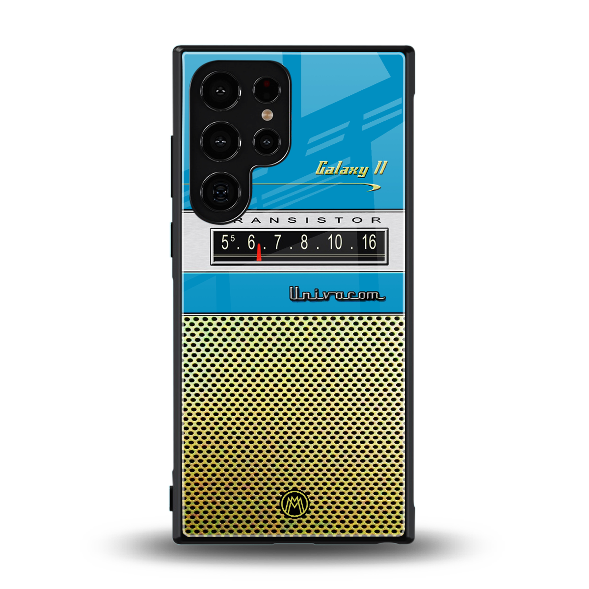vintage radio back phone cover | glass case for samsung galaxy s24 ultra