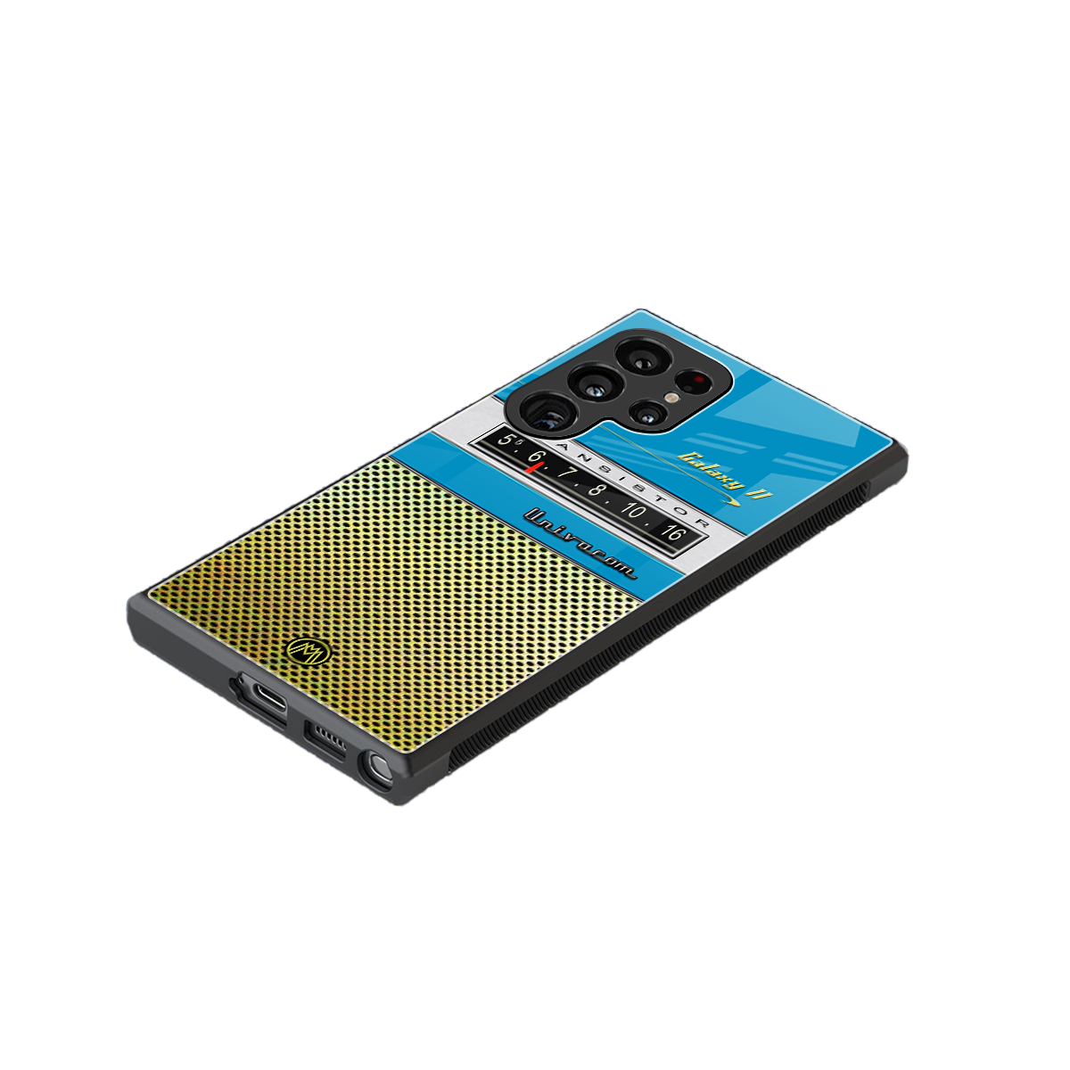 vintage radio back phone cover | glass case for samsung galaxy s24 ultra