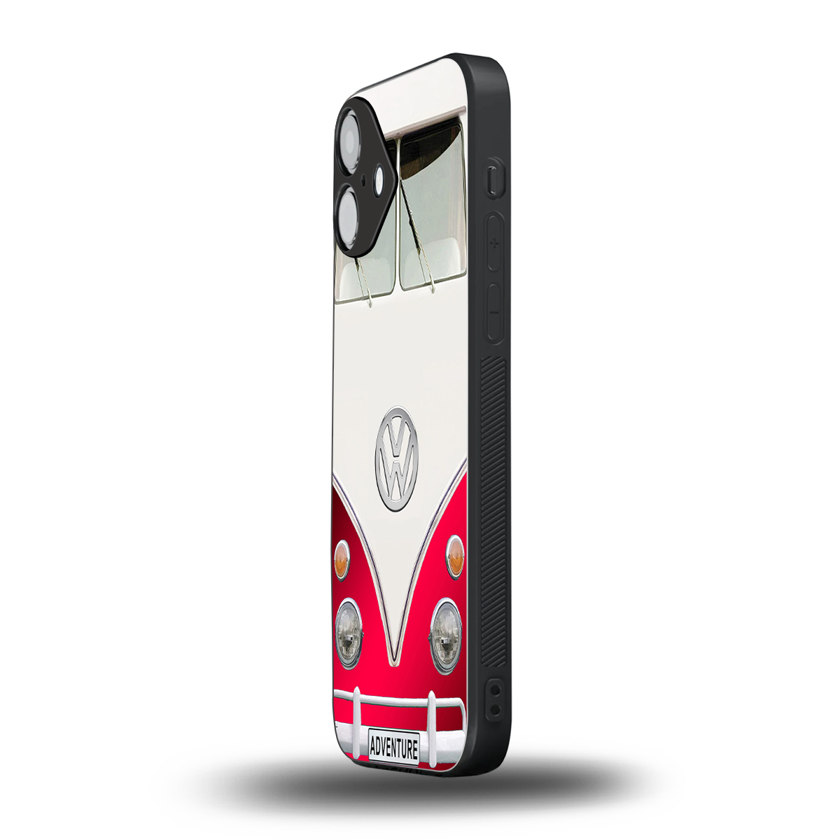 vintage volkswagen back phone cover | glass case for iphone 16 plus