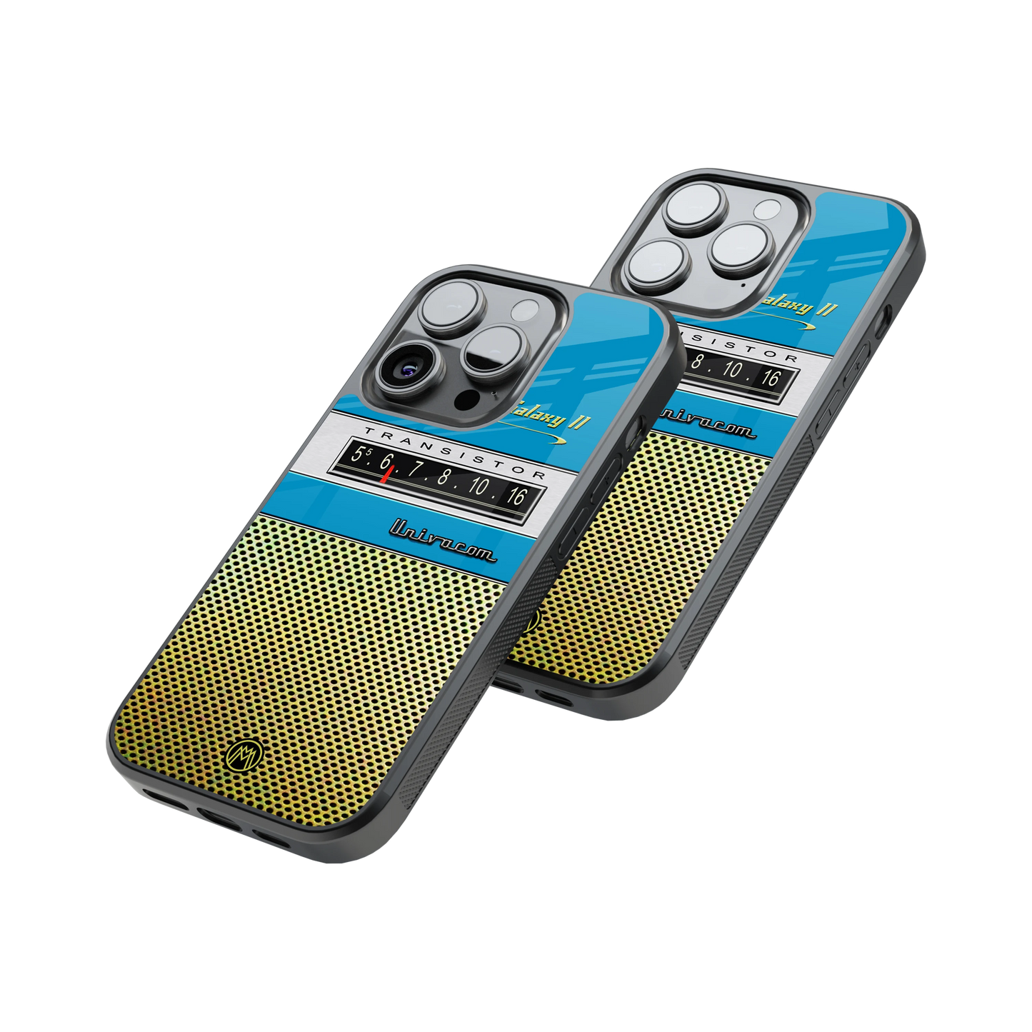 Protective Glass Back Phone Case Compatible with iPhone, Samsung, OnePlus, Pixel & More