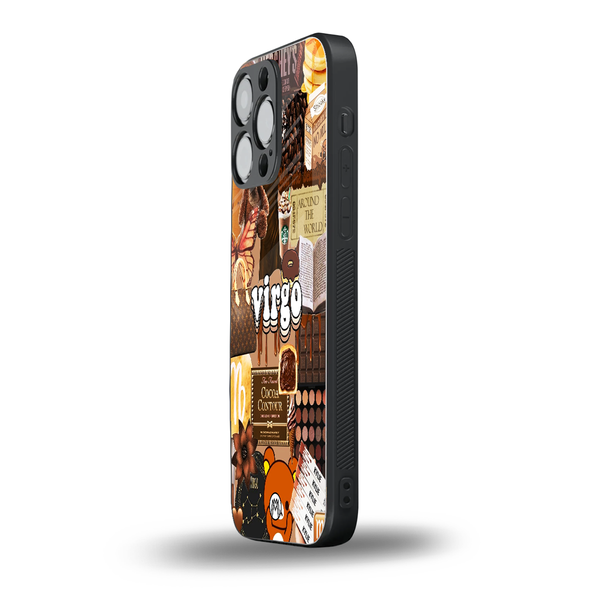 virgo aesthetic collage back phone cover | glass case for iphone 13 pro max