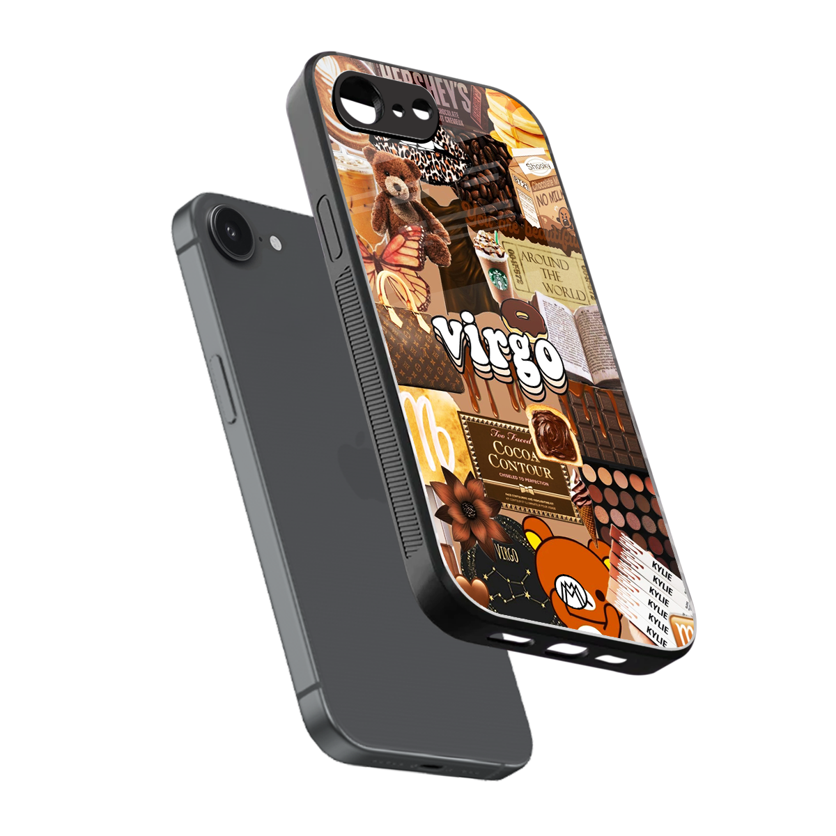 virgo aesthetic collage back phone cover | glass case for iphone 16e