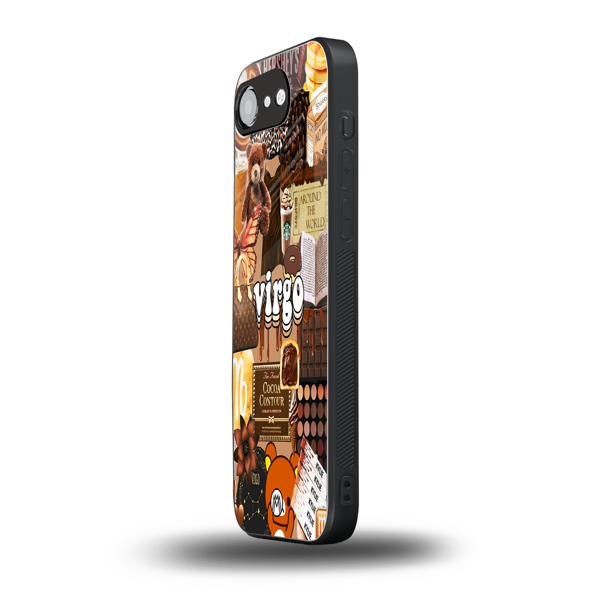 virgo aesthetic collage back phone cover | glass case for iphone 16e