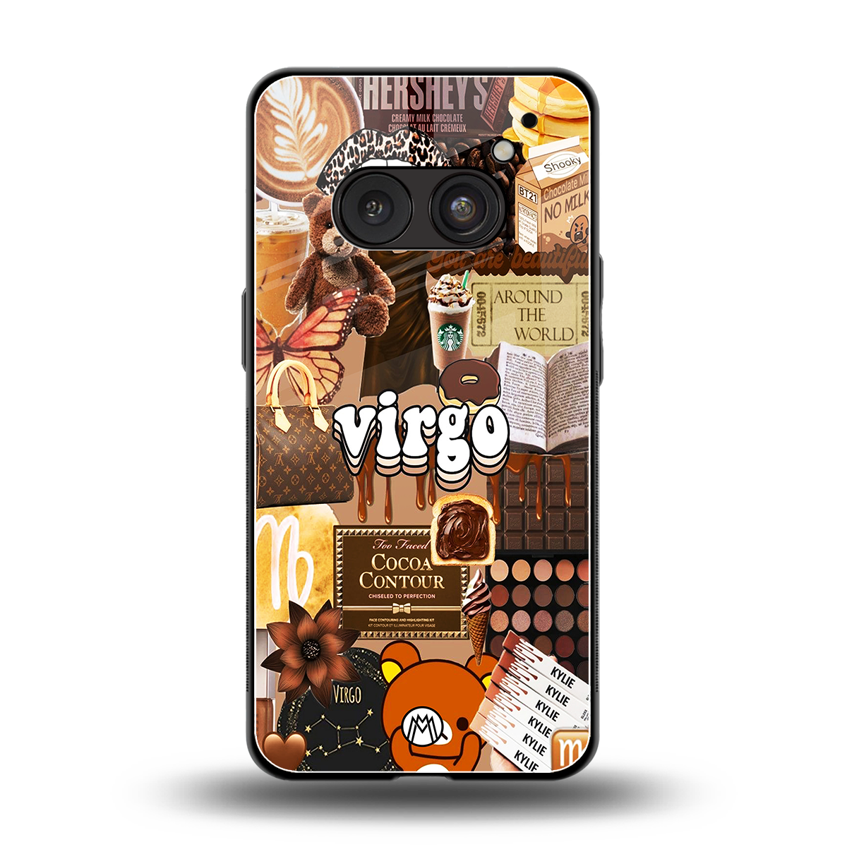 virgo aesthetic collage back phone cover | glass case for nothing phone 2a