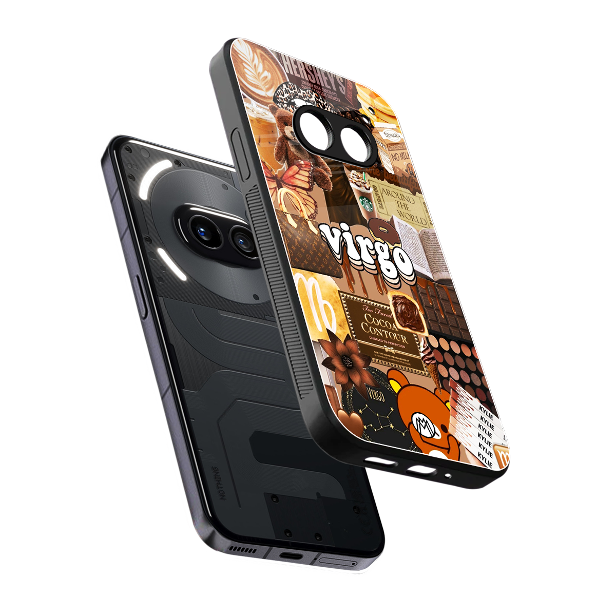virgo aesthetic collage back phone cover | glass case for nothing phone 2a
