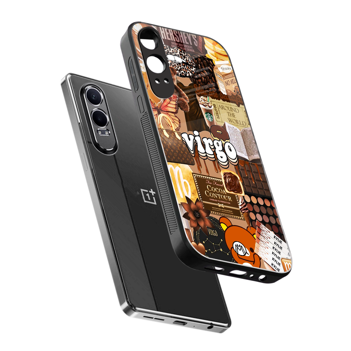 virgo aesthetic collage back phone cover | glass case for oneplus nord ce 4 lite