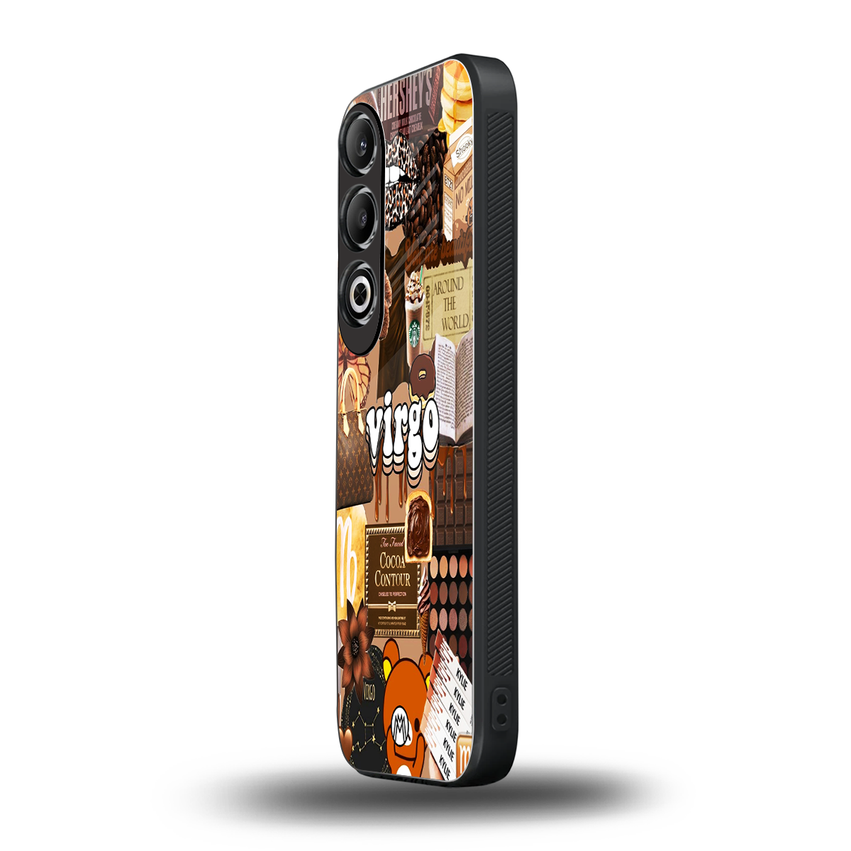 virgo aesthetic collage back phone cover | glass case for oneplus nord ce 4