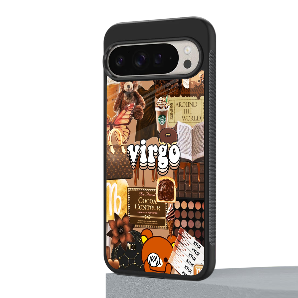 virgo aesthetic collage back phone cover | glass case for google pixel 9 pro
