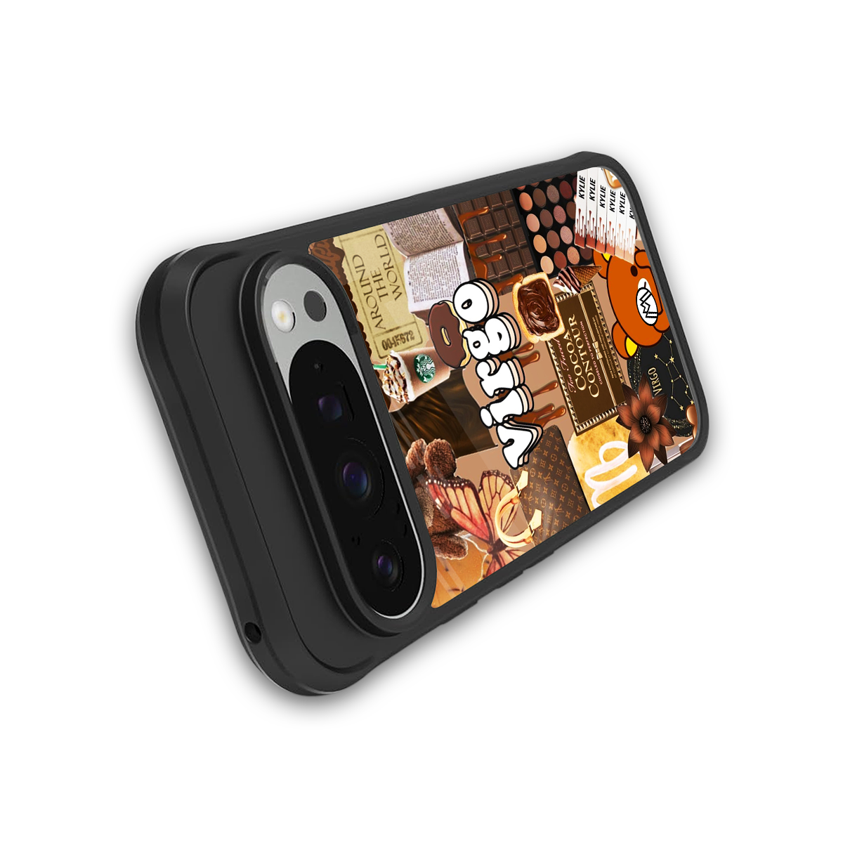 virgo aesthetic collage back phone cover | glass case for google pixel 9 pro xl