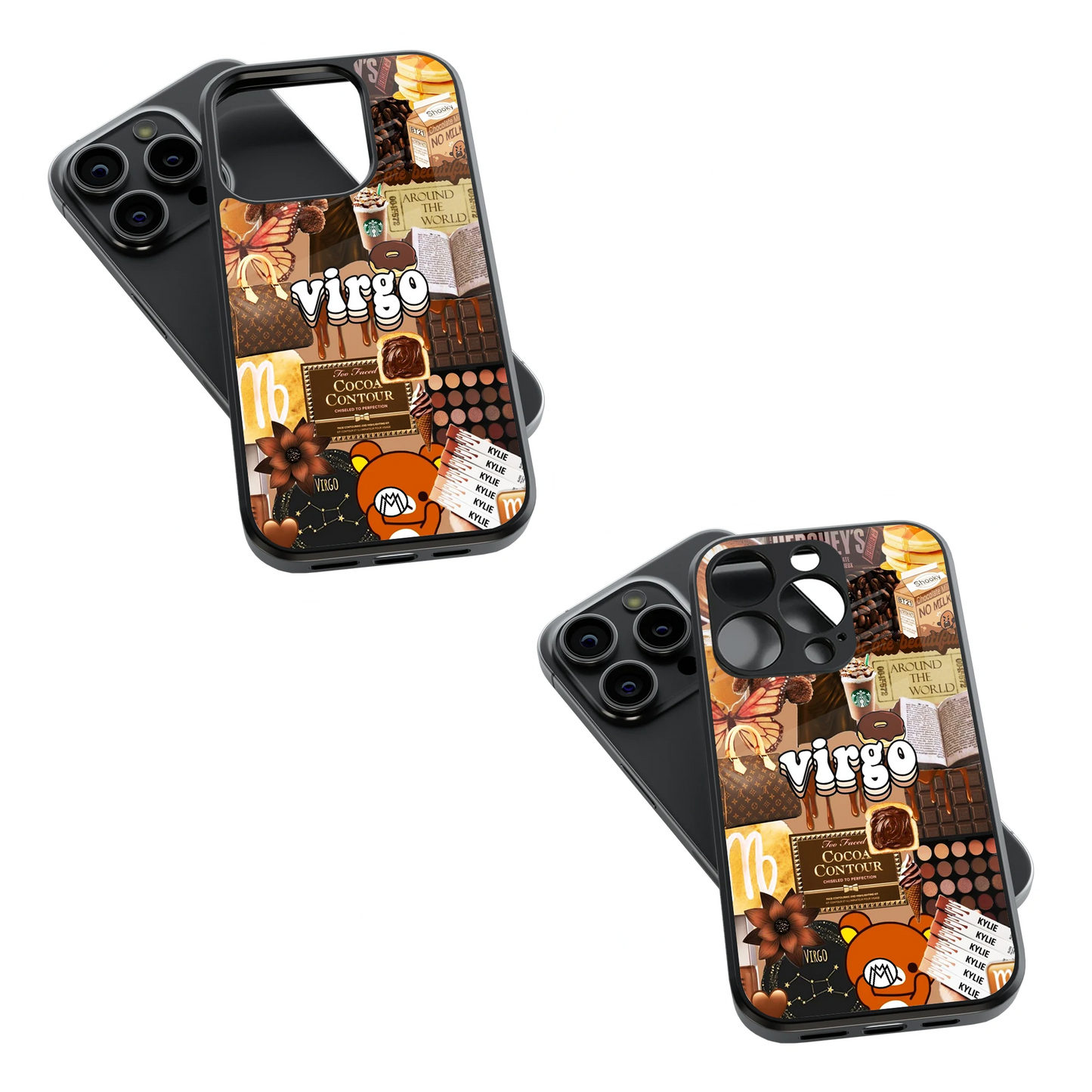 Trendy Glass Back Mobile Case for iPhone, Samsung, Redmi, OnePlus, Google Pixel, Motorola