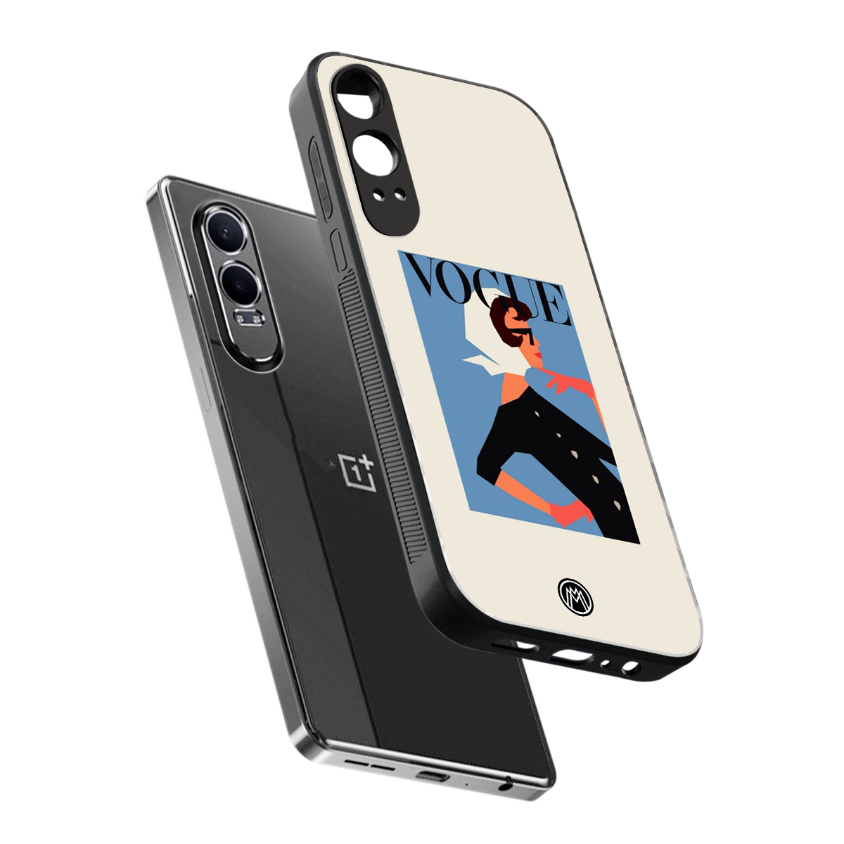vogue lady back phone cover | glass case for oneplus nord ce 4 lite