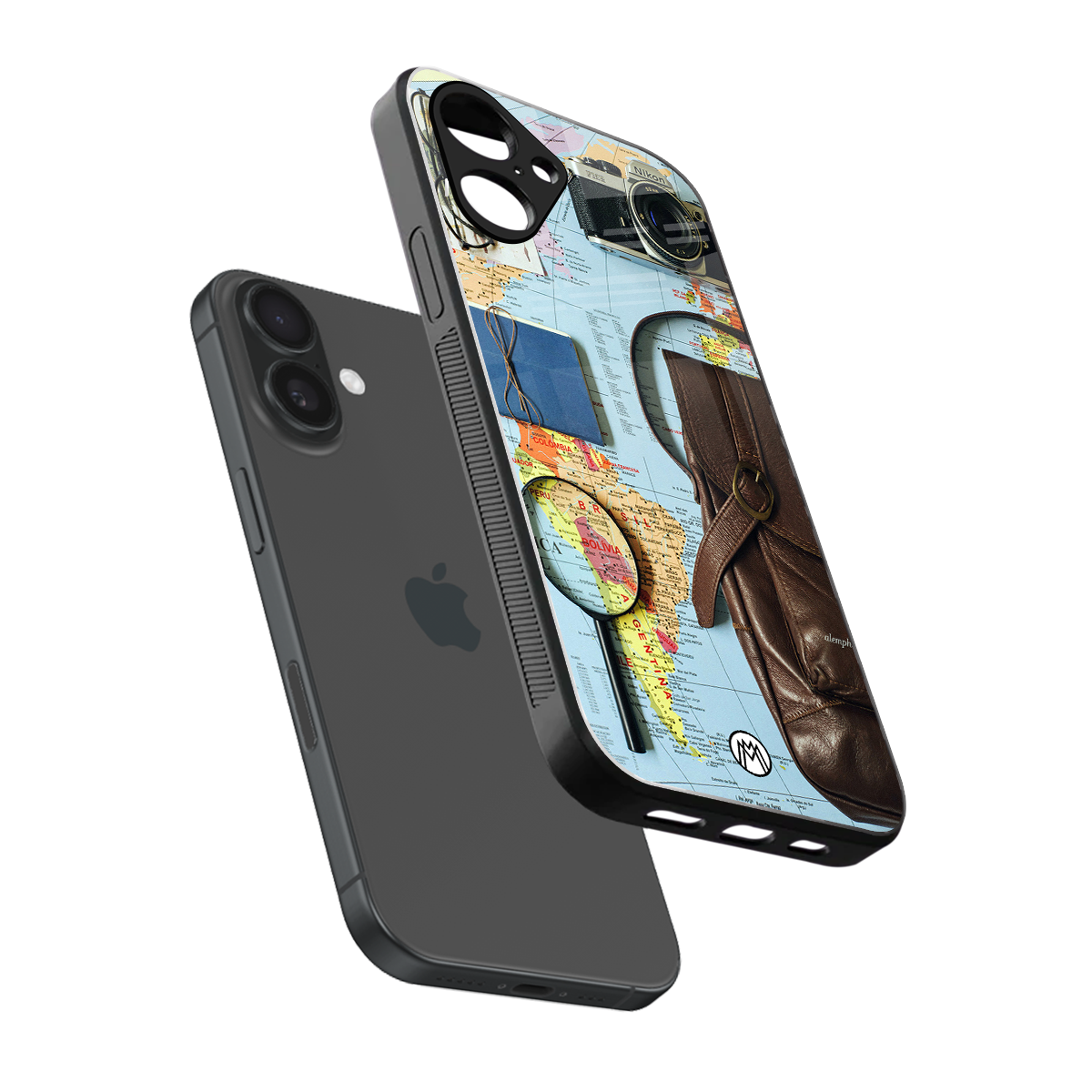 wanderlust back phone cover | glass case for iphone 16