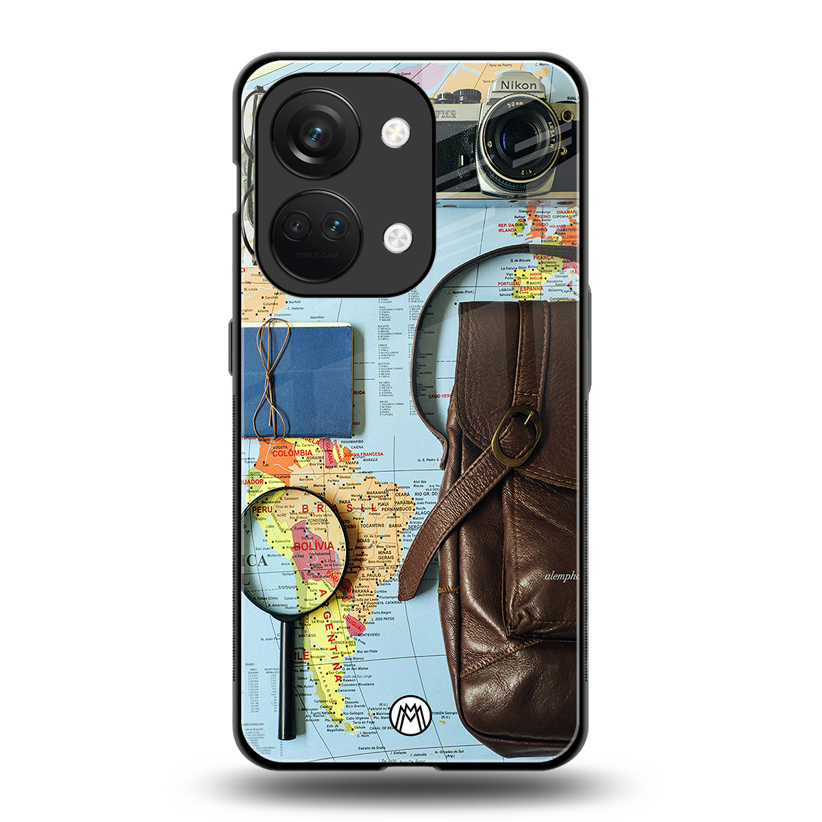 wanderlust back phone cover | glass case for oneplus nord 3