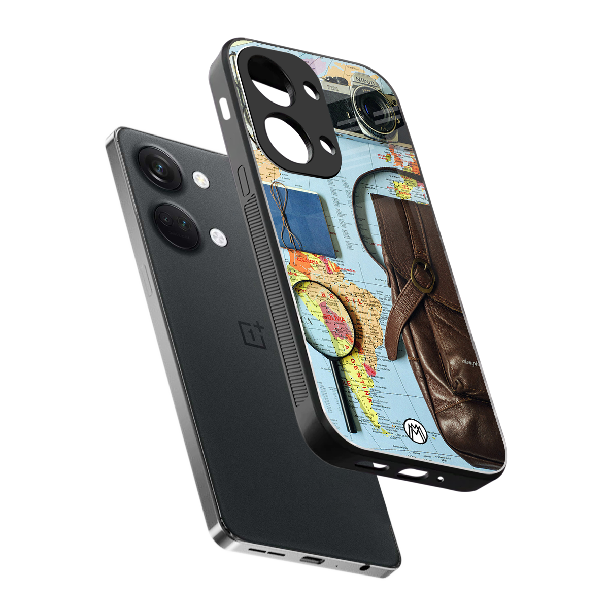 wanderlust back phone cover | glass case for oneplus nord 3