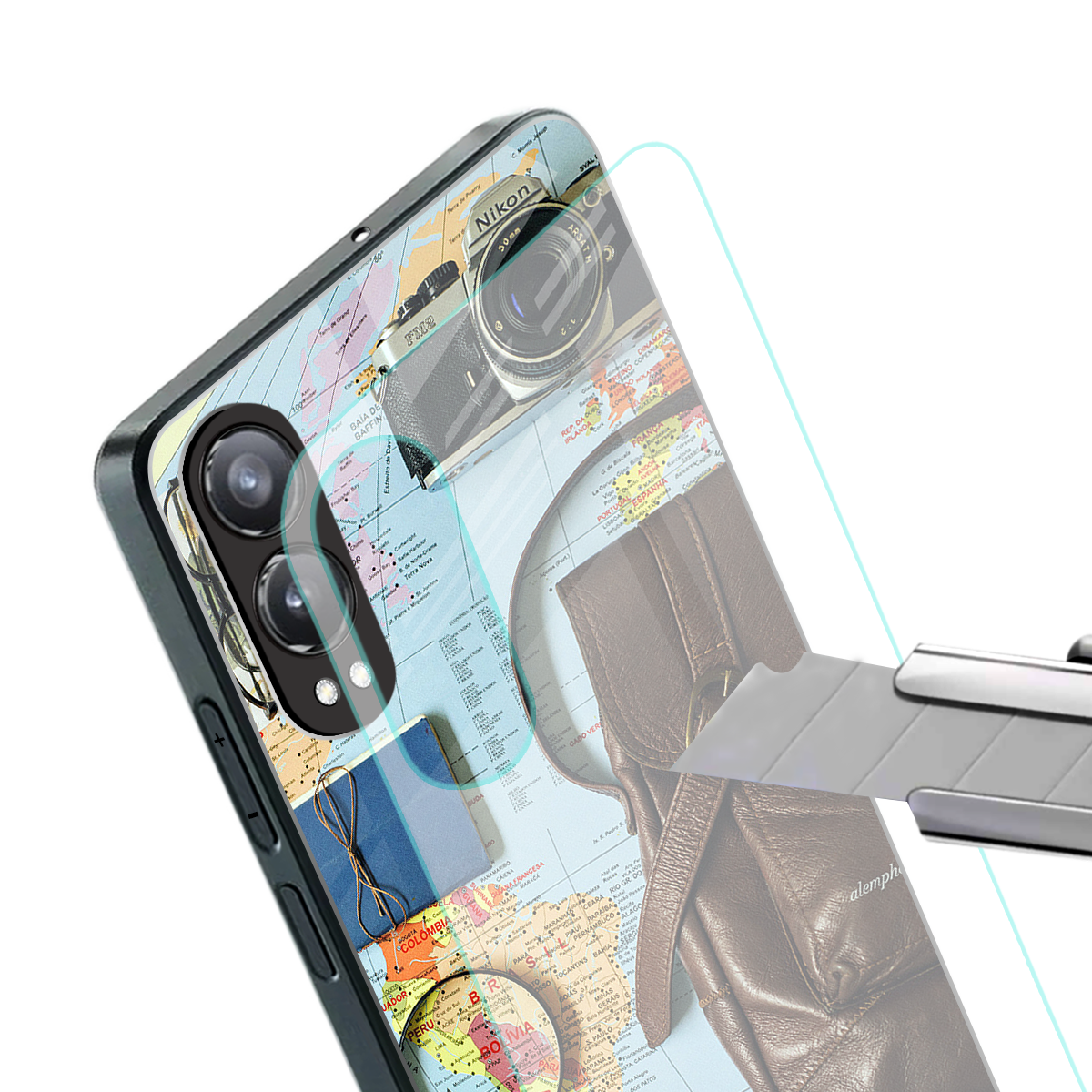 wanderlust back phone cover | glass case for oneplus nord ce 4 lite
