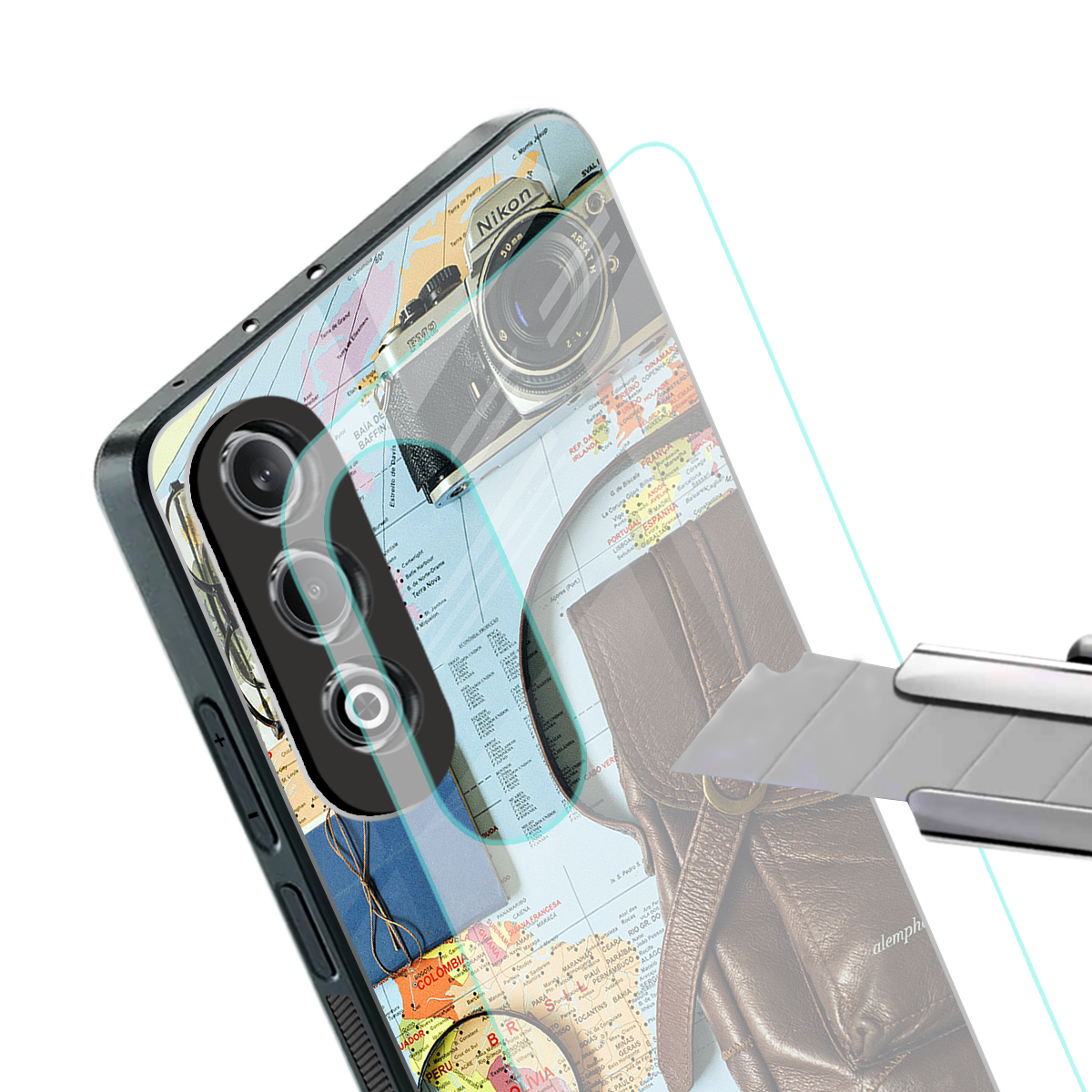 wanderlust back phone cover | glass case for oneplus nord ce 4