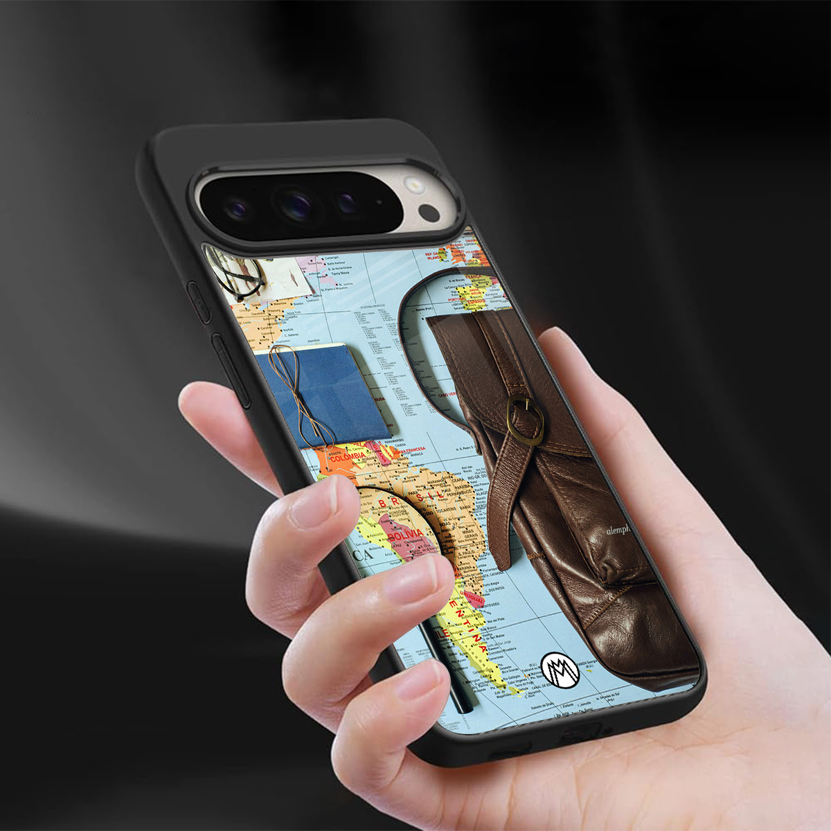 wanderlust back phone cover | glass case for google pixel 9 pro