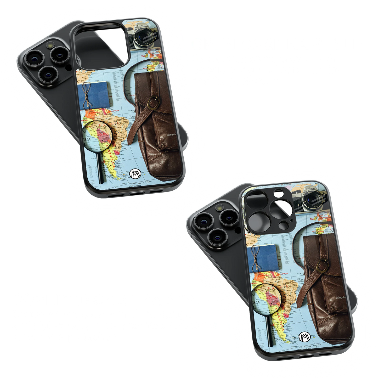 Trendy Glass Back Mobile Case for iPhone, Samsung, Redmi, OnePlus, Google Pixel, Motorola