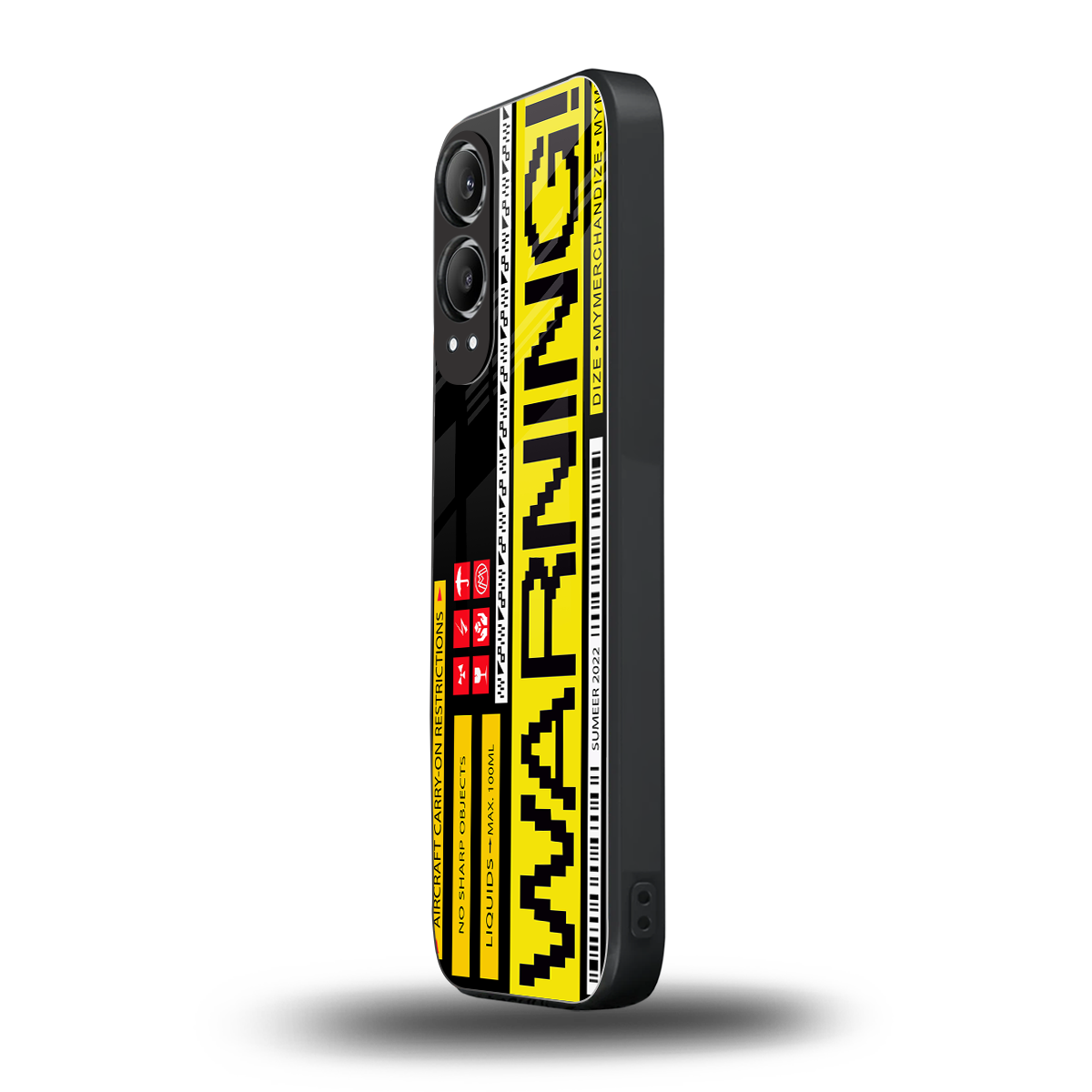 warning back phone cover | glass case for oneplus nord ce 4 lite