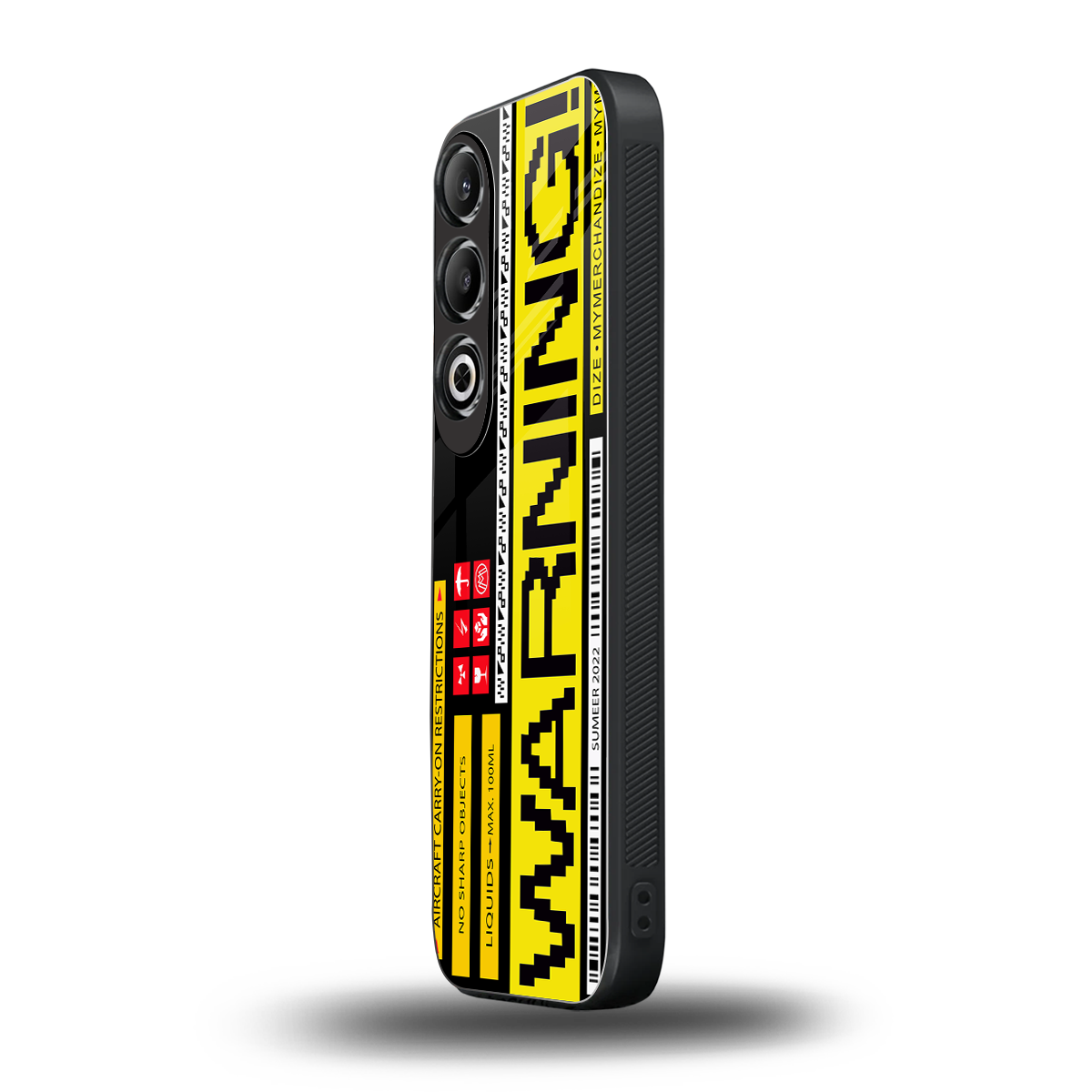 warning back phone cover | glass case for oneplus nord ce 4