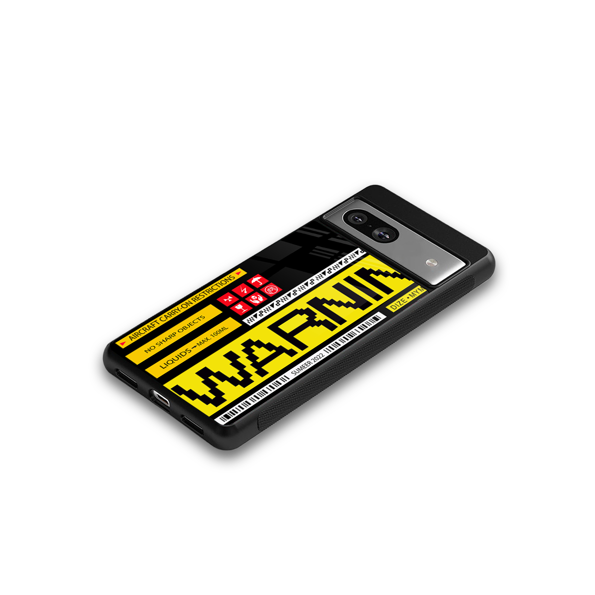 warning back phone cover | glass case for Google Pixel 7A