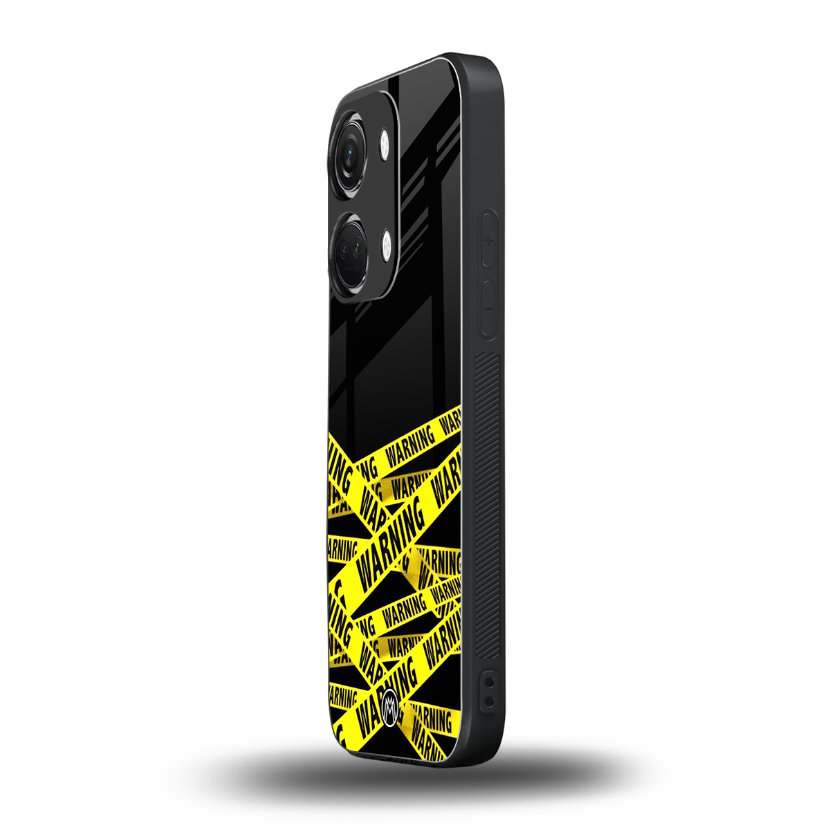 warning tape back phone cover | glass case for oneplus nord 3