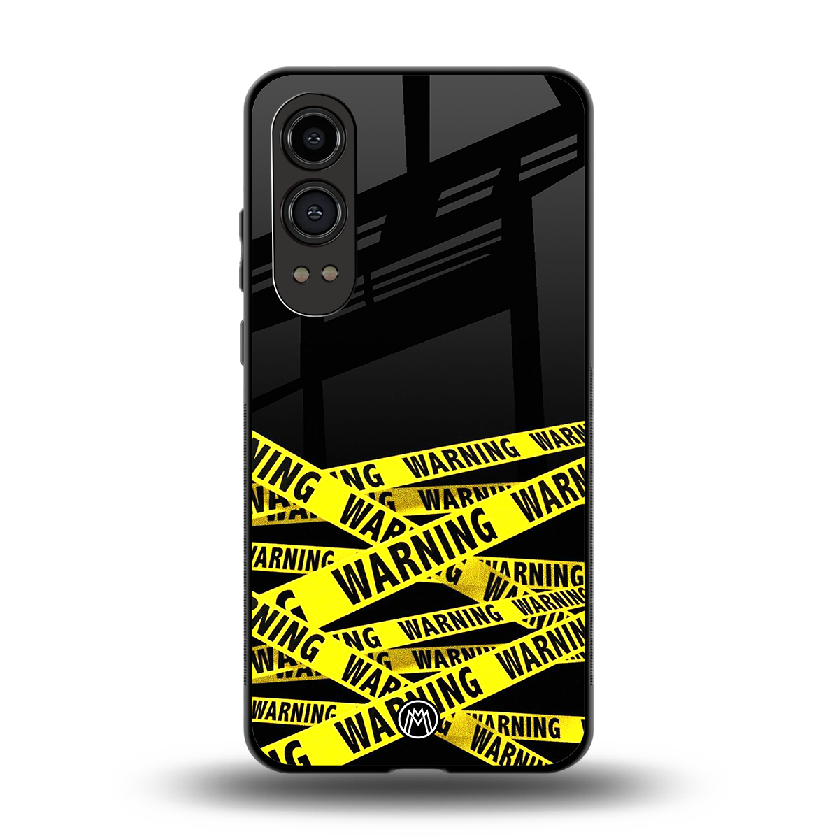 warning tape back phone cover | glass case for oneplus nord ce 4 lite