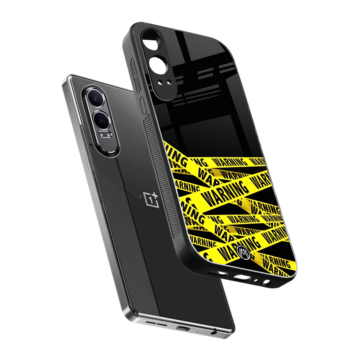 warning tape back phone cover | glass case for oneplus nord ce 4 lite